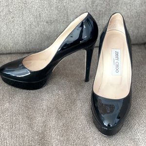 Jimmy Choo Black Patent Pumps